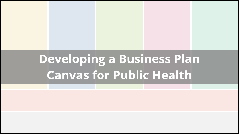 Developing a Business Plan Canvas for Public Health